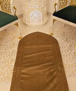 Beige Velvet Prayer Mat