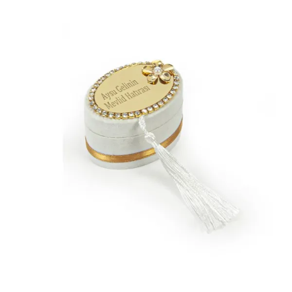 Personalized Velvet Box Ramadan Favors-White