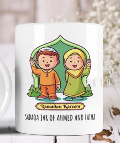 Personalized sadqa jars for children