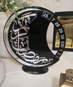 Crescent Countdown Ramadan Calendar-Black