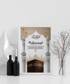 Hajj Mubarak Cuatom Wall Frame