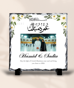 Umrah Mubarak Photo Rock Slate
