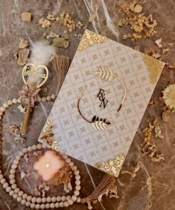 Elegant Nikkah Certificate with Customized Nikkah Pen-White