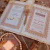 Elegant Nikkah Certificate with Customized Nikkah Pen-White