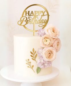 Acrylic Happy Birthday Cake Topper