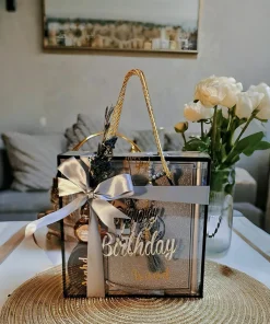 Exclusive birthday gift hamper grey