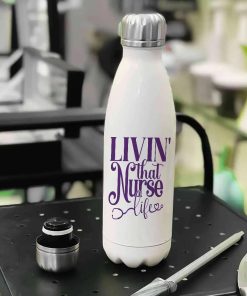 Nurse Life Stainless Steel Water Bottle