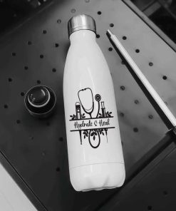Nurse Stainless Steel Water Bottle – Hydrate with Care
