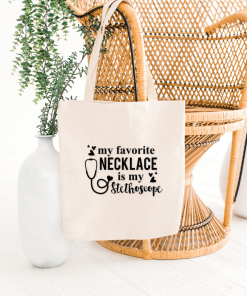 Nurse Tote Bag – Stethoscope Vibes