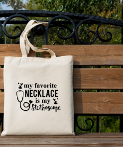 Nurse Tote Bag – Stethoscope Vibes