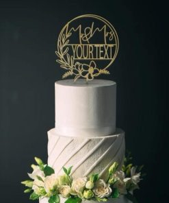 Personalized Mr & Mrs Wedding Cake Topper