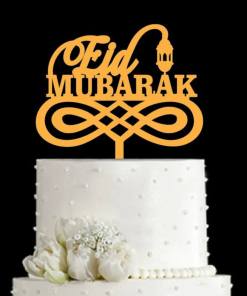 Acrylic Eid Mubarak Cake Topper