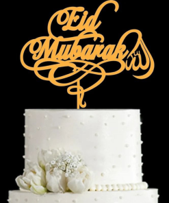 Acrylic Eid Mubarak Cake Topper