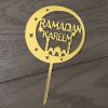 Acrylic Ramadan Mubarak Cake Topper