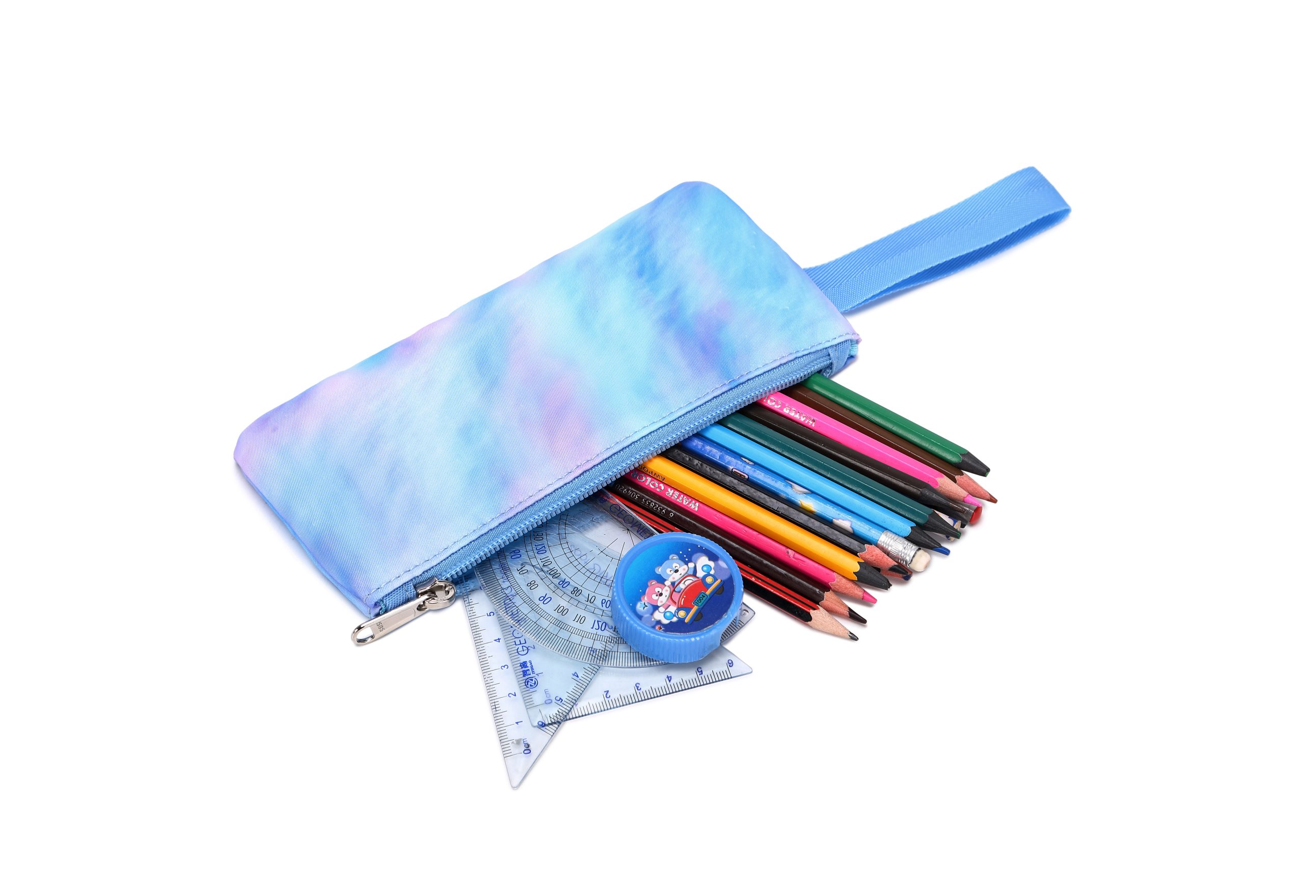 Blue Tie Dye School Bag Set