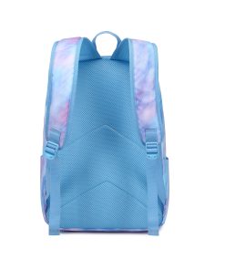 Blue Tie Dye School Bag Set