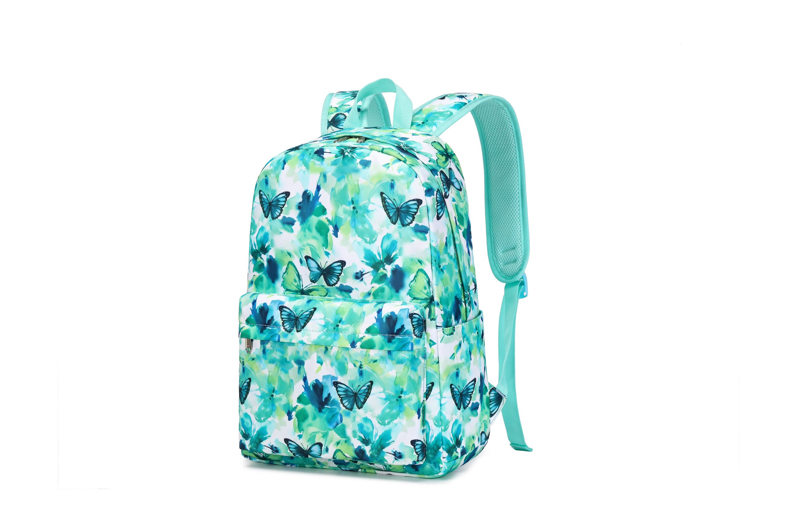 Green Butterfly school bag set