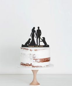 Personalized Bride & Groom Acrylic Cake Topper
