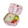 Pink Marble Scholl Bag Set
