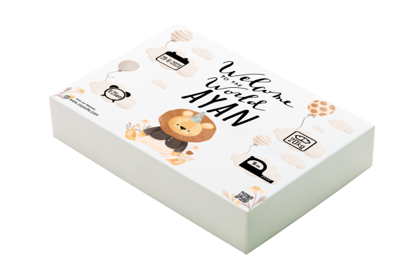 Personalized-New-Born-Baby-Boy-Gift-Box "Welcome To The World" Baby Boy Gift Box