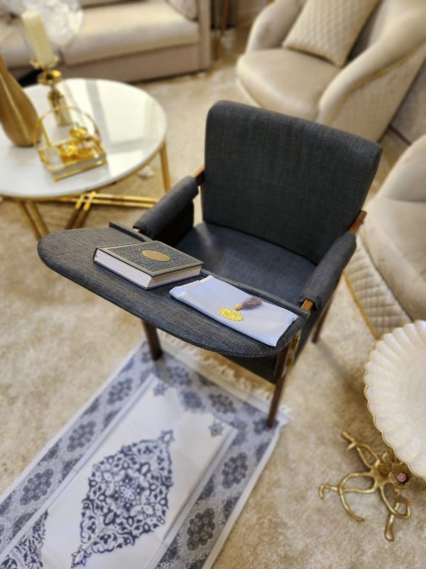 Modern Muslim Prayer Chair-Grey
