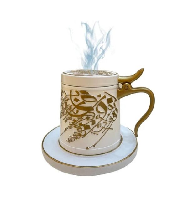 Teacup Bakhoor Incense Burner – White