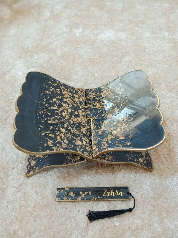 Premium Resin Quran Stand and Bookmark