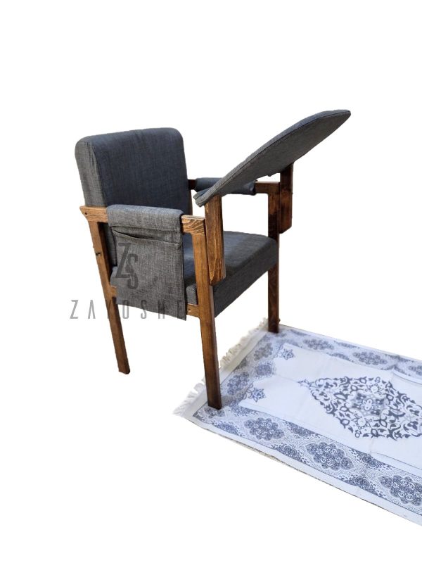 Modern Muslim Prayer Chair-Grey