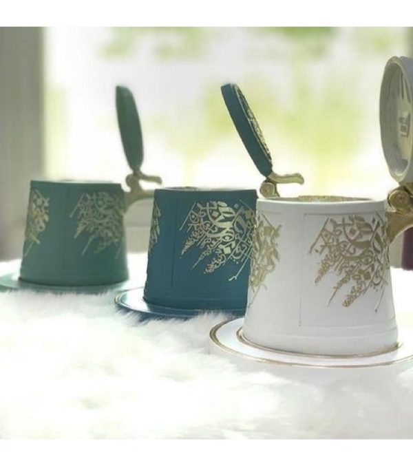 65645dd1-09bf-4965-a91b-af9c74cb3c40 Teacup Bakhoor Incense Burner – Green