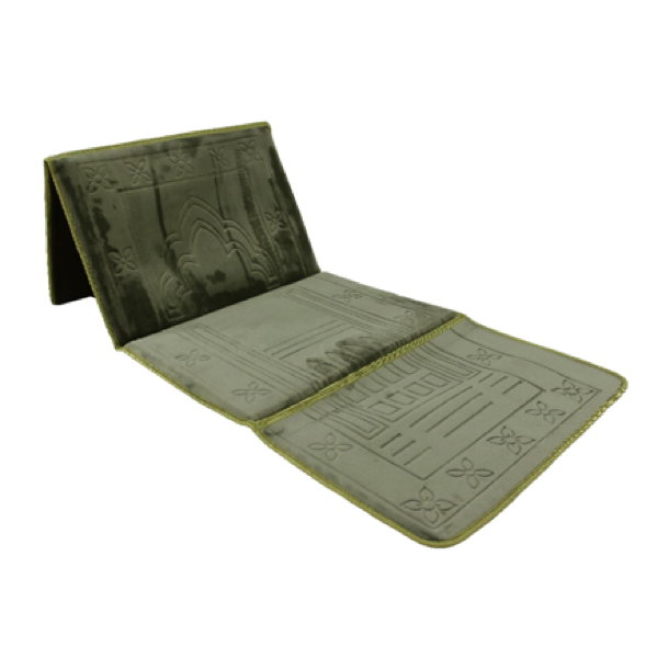 Sundus Most Useful Foldable Prayer Mat-Green