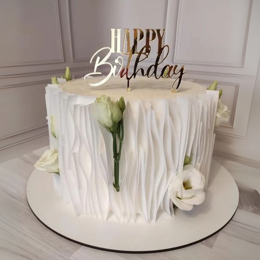 Acrylic Happy Birthday Cake Topper - Cakes gift from ZAYOSHE in Maleha Street, Sharjah, UAE - image 2