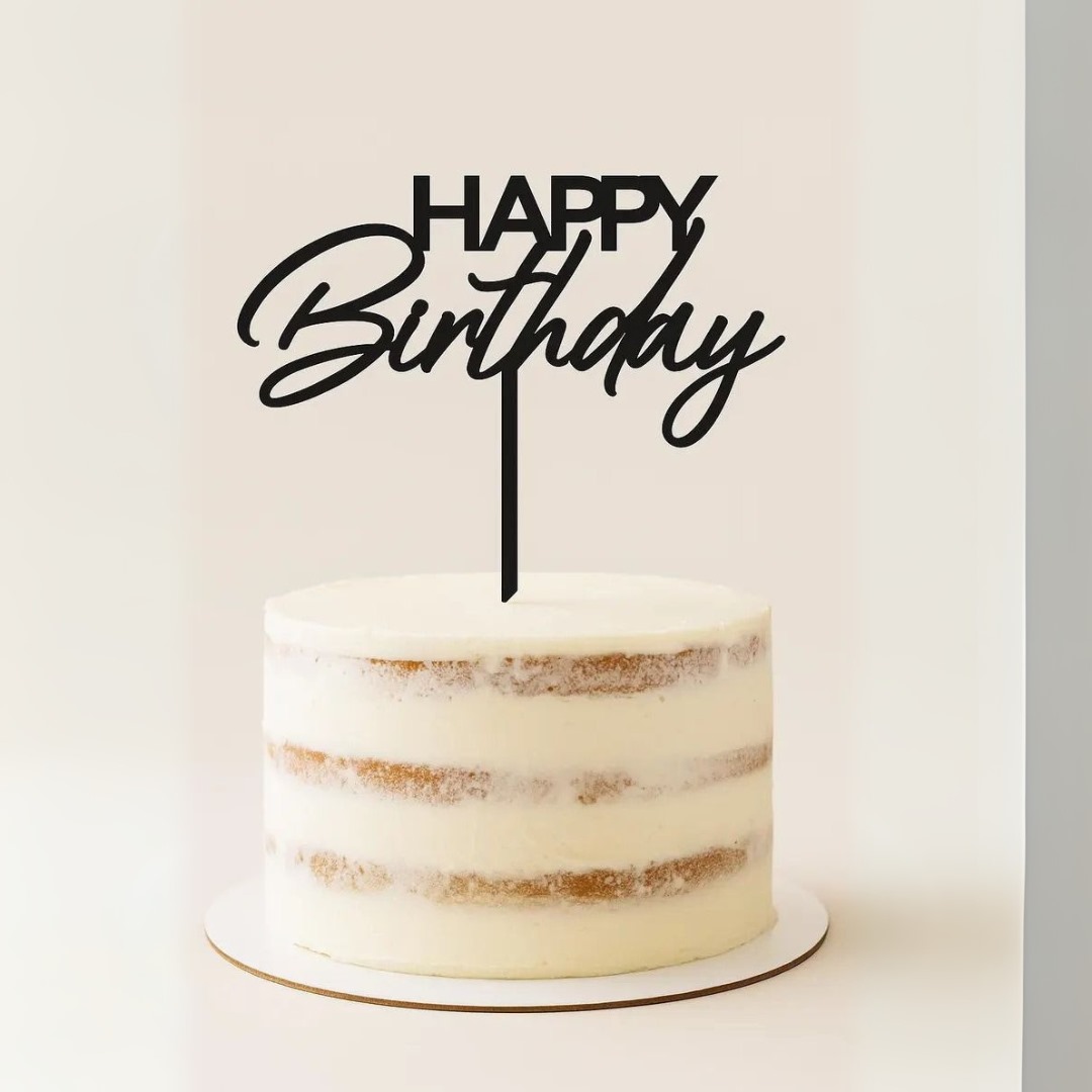 Acrylic Happy Birthday Cake Topper - Cakes gift from ZAYOSHE in Maleha Street, Sharjah, UAE - image 4