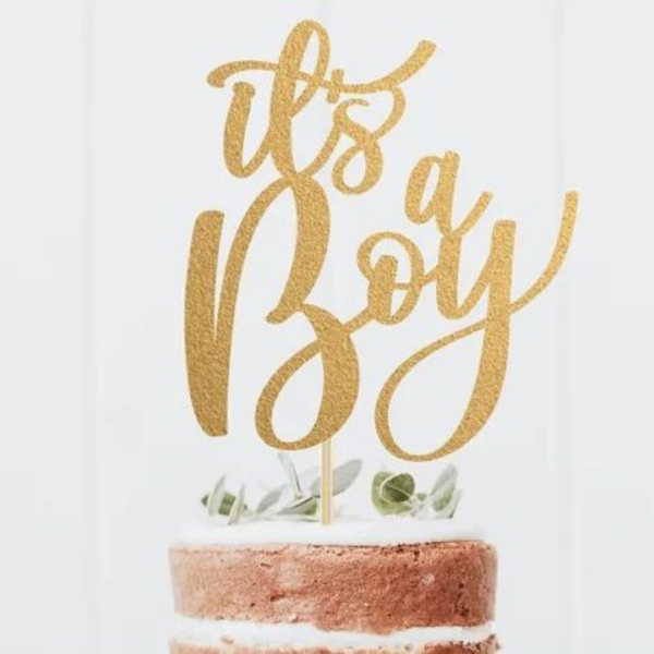 Acrylic-Its-a-Boy-Cake-Topper-for-Baby-Shower-1 Acrylic Baby Shower Cake Topper – It’s a Boy/Girl