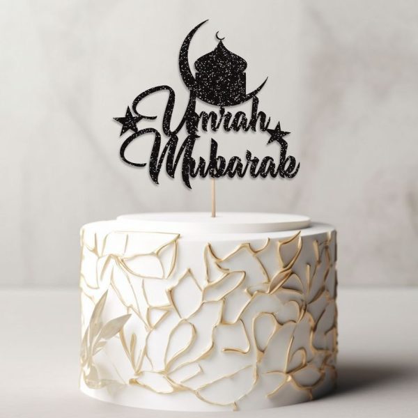 Acrylic Umrah Mubarak Cake Topper