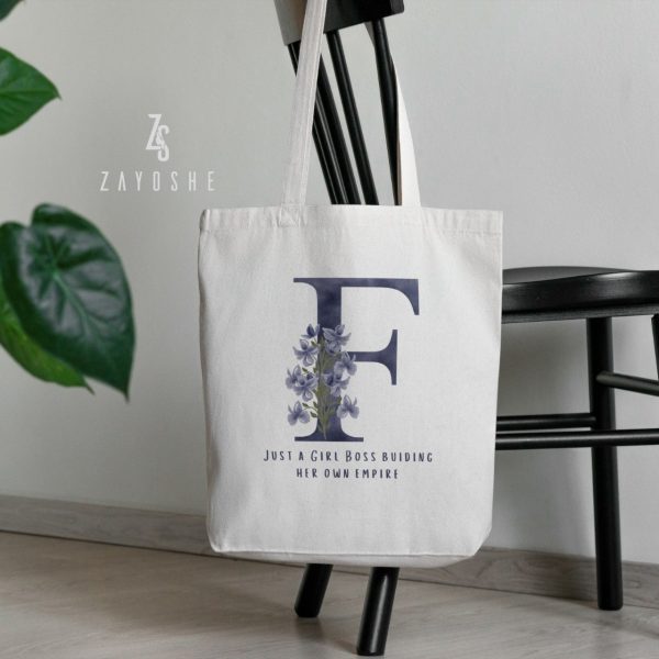 Alphabet Letter Tote Bag