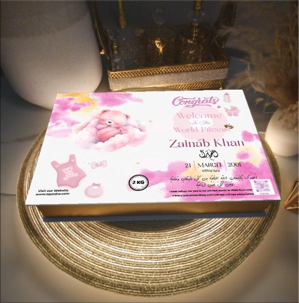 Baby Girl Chocolates Box