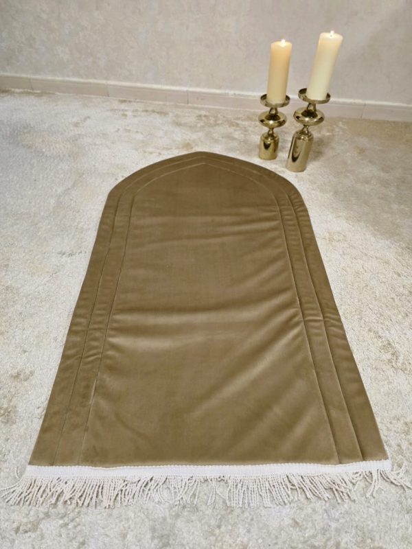 Brown Velvet Prayer Mat