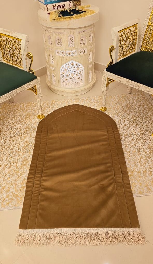 Brown Velvet Prayer Mat