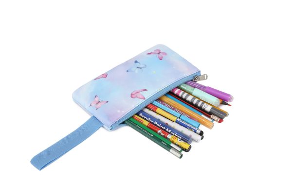 Blue Butterfly School Bag Set