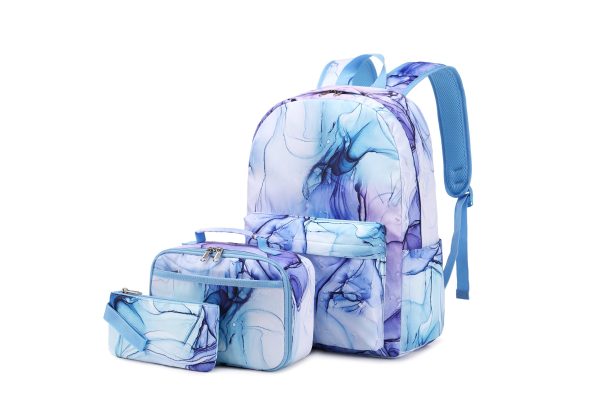 Blue Marble School Bag Set