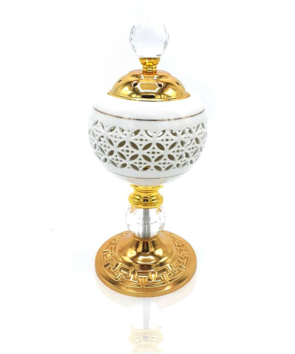 CERAMIC-BAKHOOR-BURNER-WITH-CRYSTAL-LID_0000_Layer-3 Ceramic Bakhoor Burner With Crystal Lid