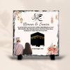 Couple Hajj Mubarak Islamic Slate