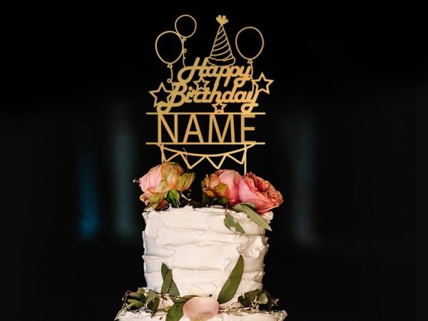 Custom Acrylic Birthday Cake Topper