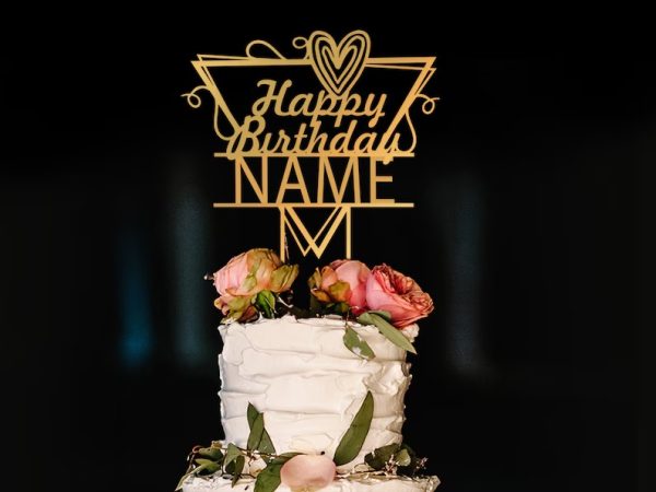 Custom Acrylic Birthday Cake Topper
