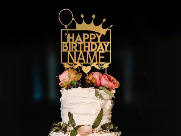 Custom Acrylic Birthday Cake Topper