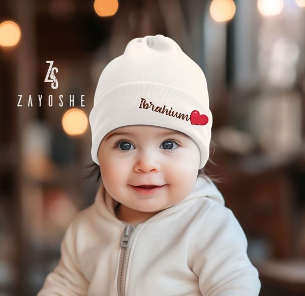 Custom-Baby-Name-Newborn-Cap-2 Custom Name Baby Cap