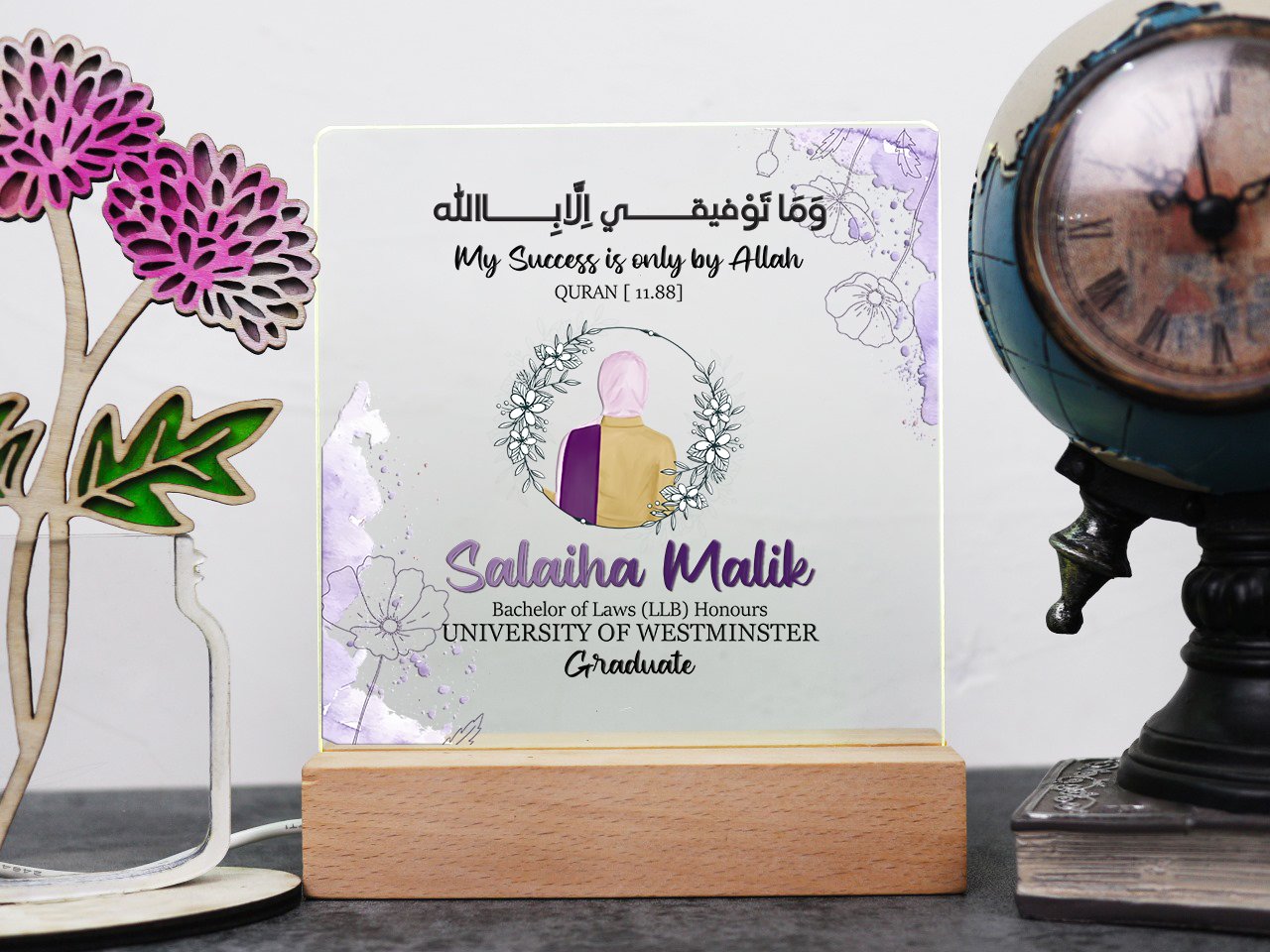 Custom Graduation Gift Night Lamp - Gifts gift from ZAYOSHE in Maleha Street, Sharjah, UAE