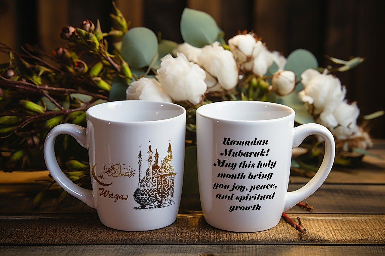 Custom Islamic Ramadan Kareem Mug - Drinkware gift from ZAYOSHE in Maleha Street, Sharjah, UAE