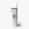 Custom Name Floral Slim Tumbler