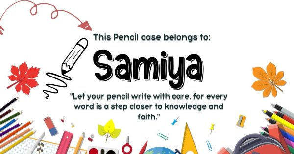 Custom Name Pencil Case